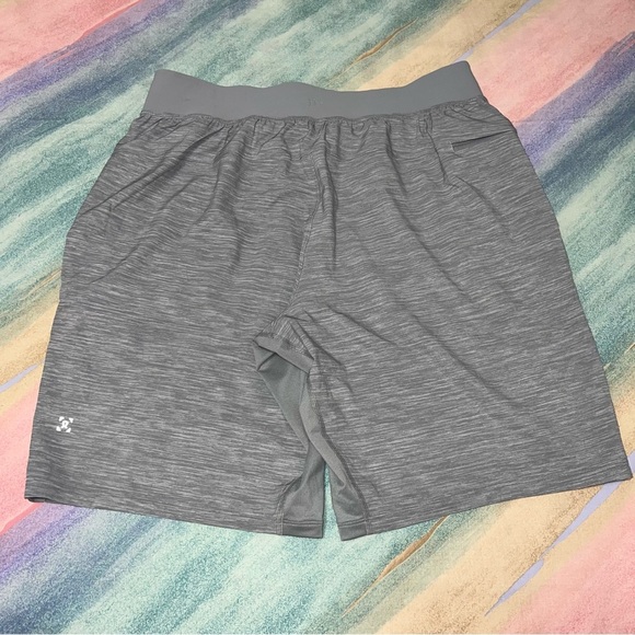 Lululemon T.H.E. Short *Linerless 9" Heather Allover Sea Salt Light Cast Size L‎ - Picture 7 of 10